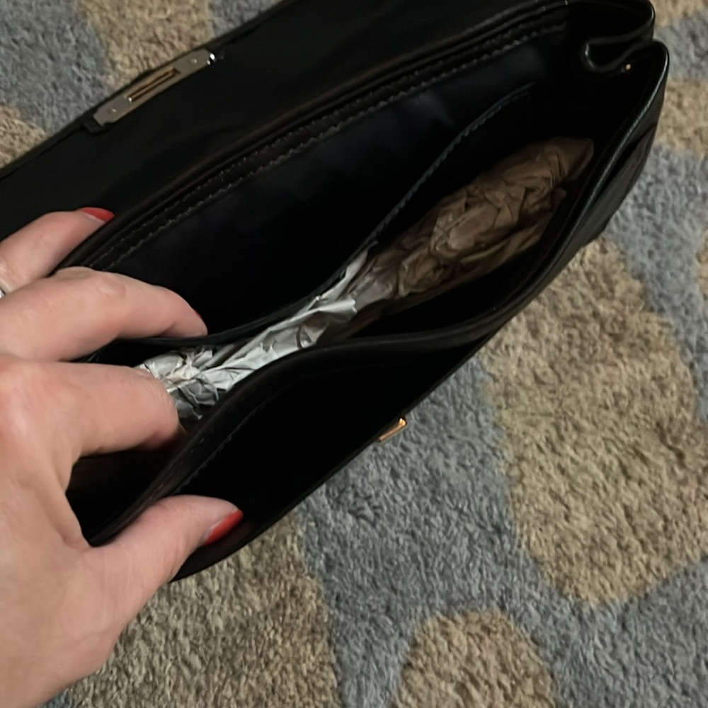 Coach black leather wristlet bag - Picture 6 of 9